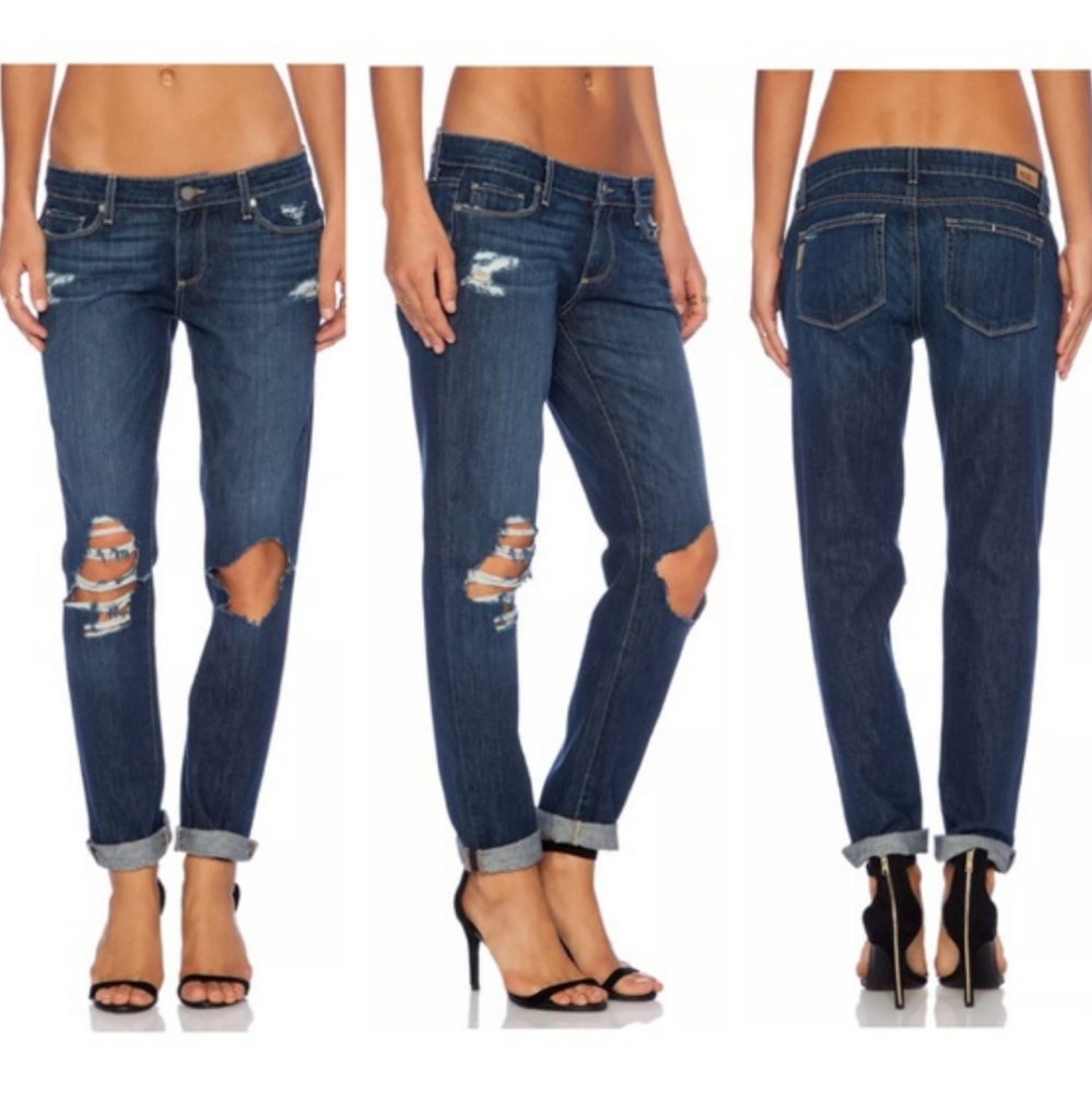 Paige Jimmy Jimmy Skinny Distressed Boyfriend Jean